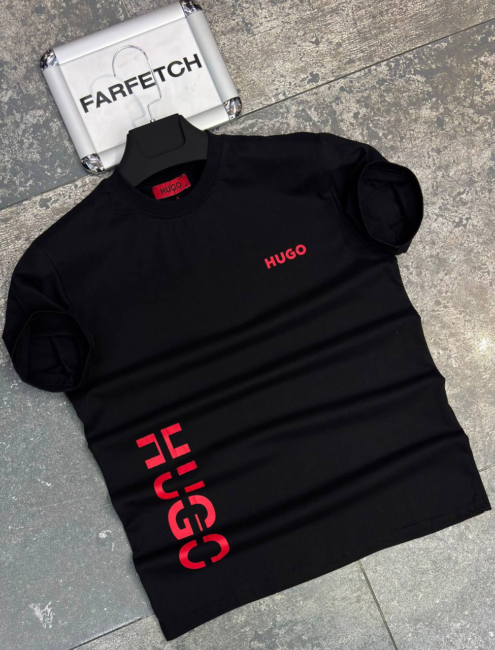 T-Shirt Μπλούζα Hugo Μαύρη