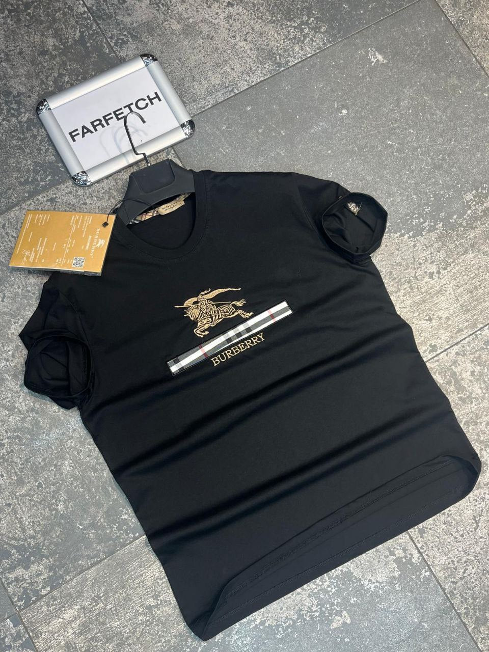 T-Shirt Μπλούζα Burberry Μαύρη