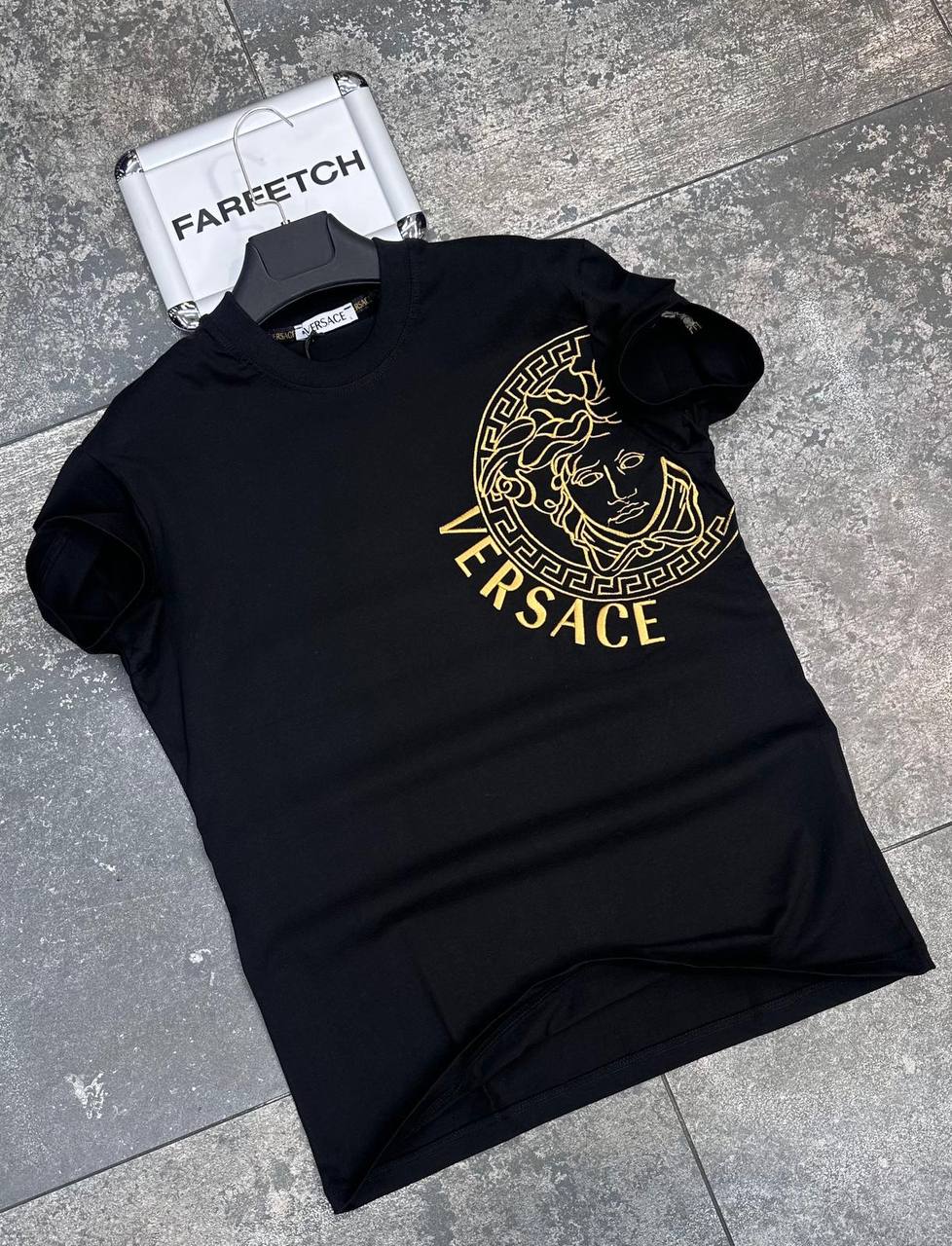 T-Shirt Μπλούζα Versace Μαύρη