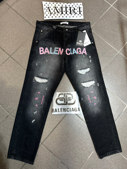 Jean Παντελόνι Balenciaga Denim Grey Buggy