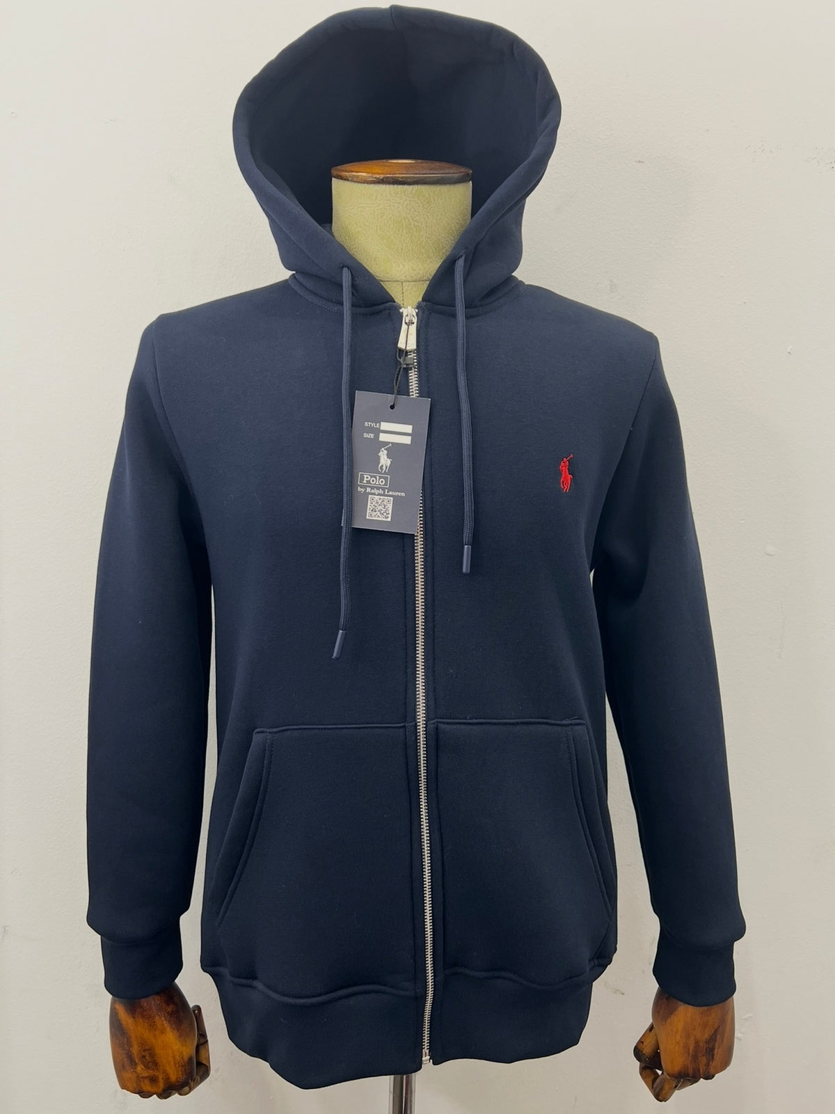 Ζακέτα Fleece Ralph Lauren Hoodie Μπλέ