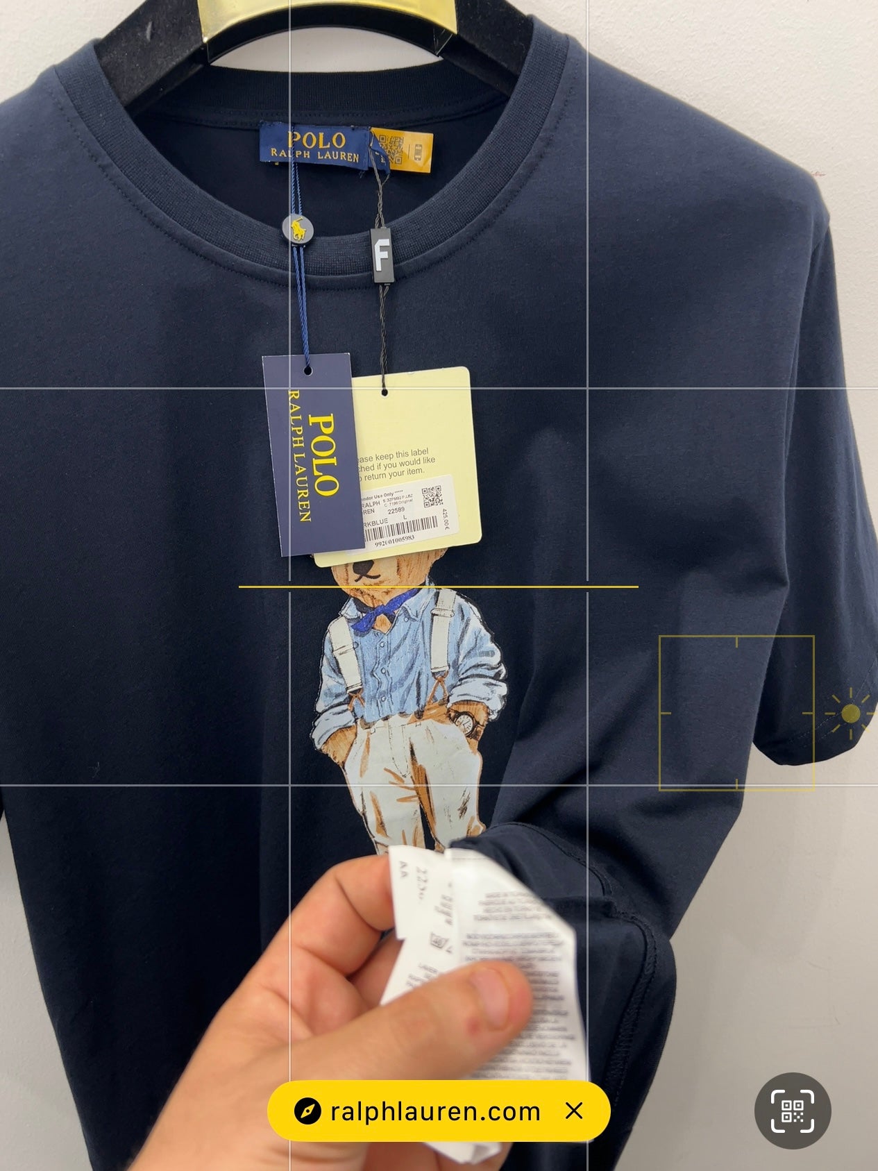 Ralph Lauren Bear 3A T-Shirt Μπλέ