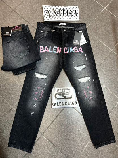 Jean Παντελόνι Balenciaga Denim Grey Buggy