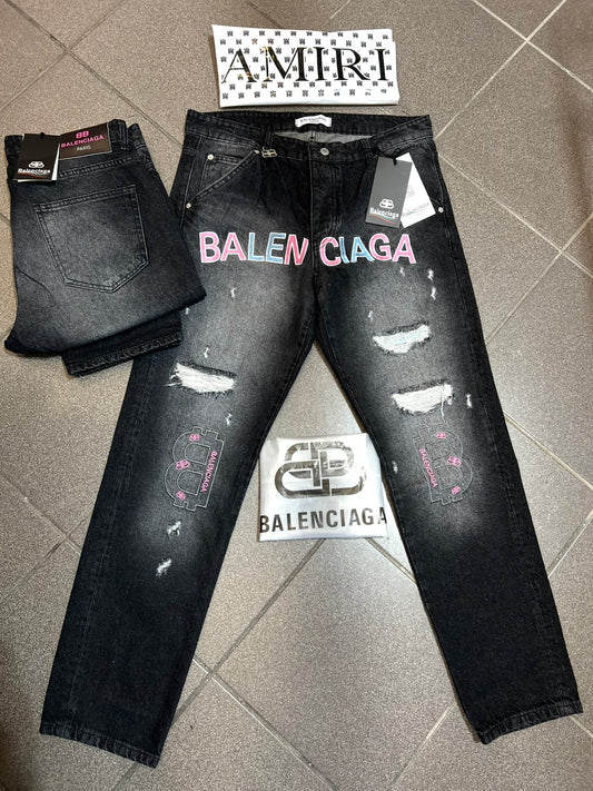Jean Παντελόνι Balenciaga Denim Grey Buggy