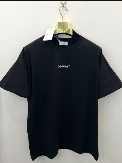 3A Off White Oversized T-Shirt Μαύρο