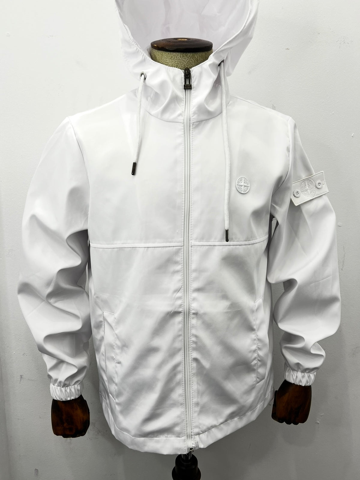 WindProof Stone Island Jacket 3A White
