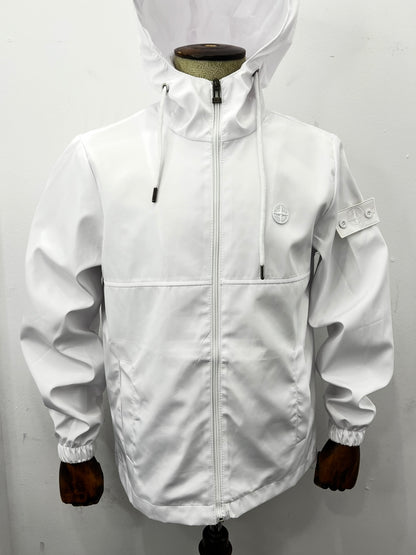 WindProof Stone Island Jacket 3A White