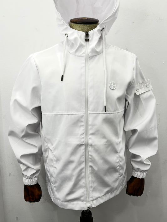 WindProof Stone Island Jacket 3A White
