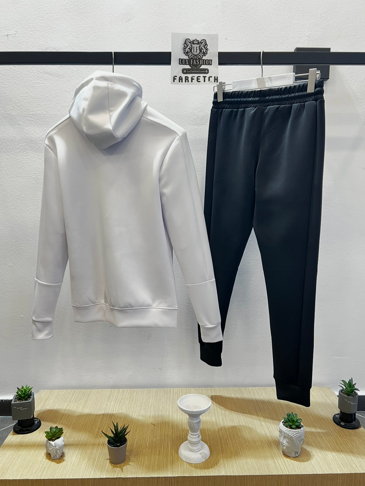 Φόρμα Nike Teck Dry Fit Tracksuit Λευκό/Μαύρο