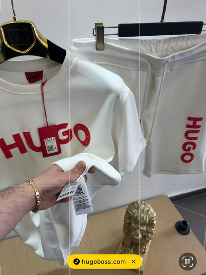 Summer Σετ 3Α Hugo Άσπρο/Κόκκινο