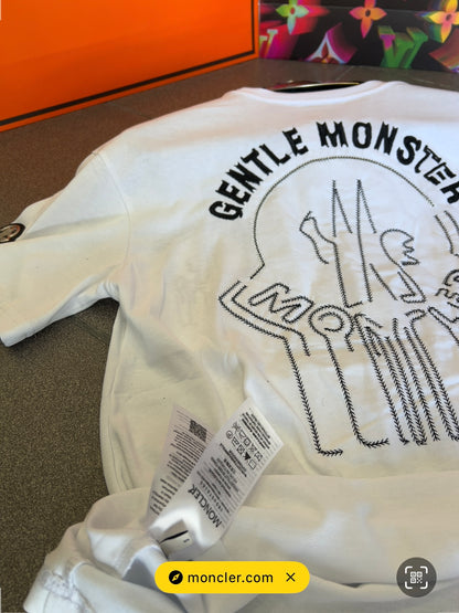 3Α T-Shirt Moncler Over Fit Gentle Monster White