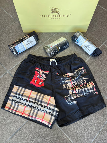 Μαγιό Burberry Swimwear Μαύρο