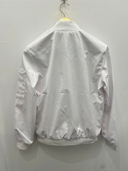 Μπουφάν Lacoste Αντιανεμικό Άσπρο