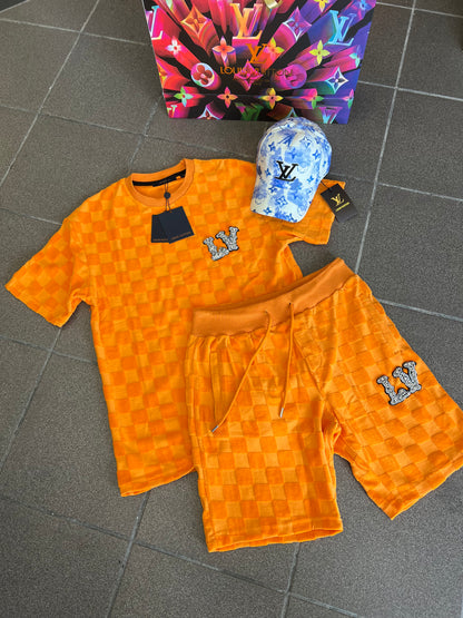 Velvet Σετ 3Α L.V Πορτοκαλί