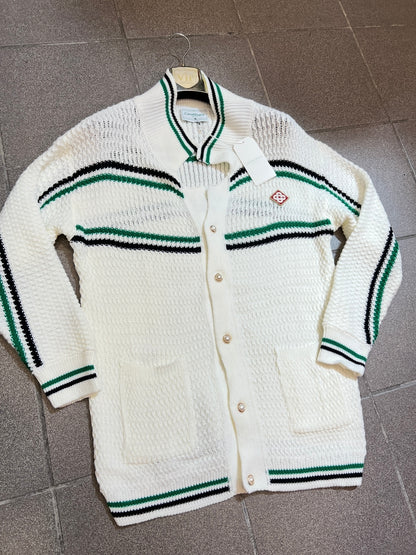 Sweater Ζακέτα Casa Blanca Πλεκτή Λευκή 3Α