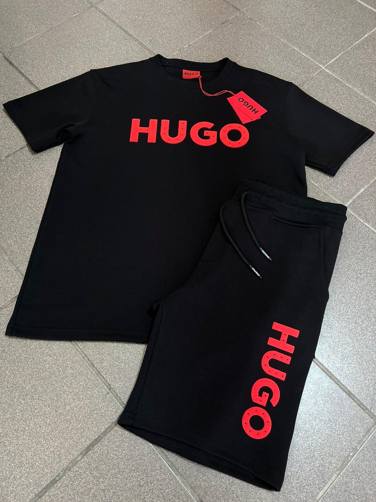 Summer Σετ 3Α Hugo Μαύρο/Κόκκινο
