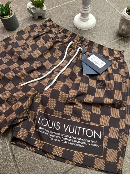 3A Μαγιό LsVn Damier Brown Swimwear