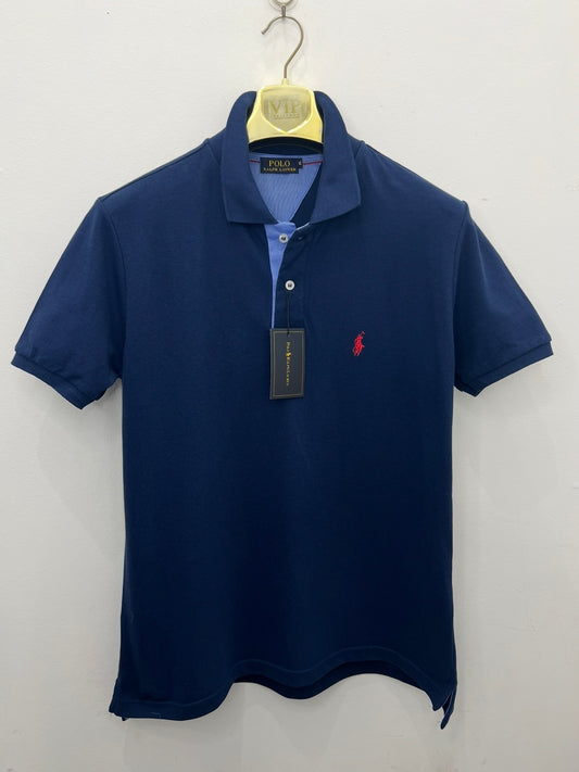 Ralph Lauren Deep Blue Μπλέ Ρουά Polo Pique Cotton