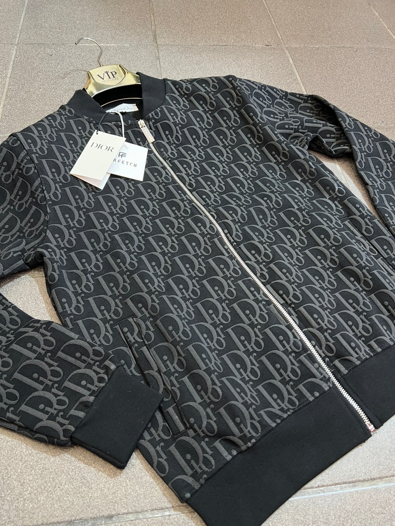 Dior Jacket Μαύρο Castror/Leather