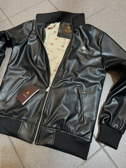 Leather Jacket Lor.Pian Μαύρο