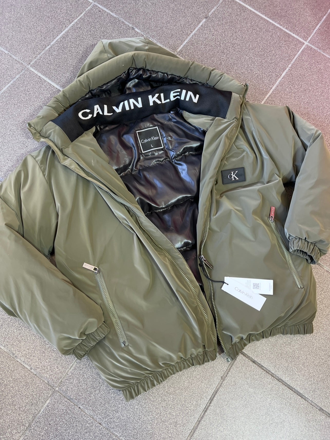 Jacket Λαδί Calvin Klein Wind/WarerProof 3A’
