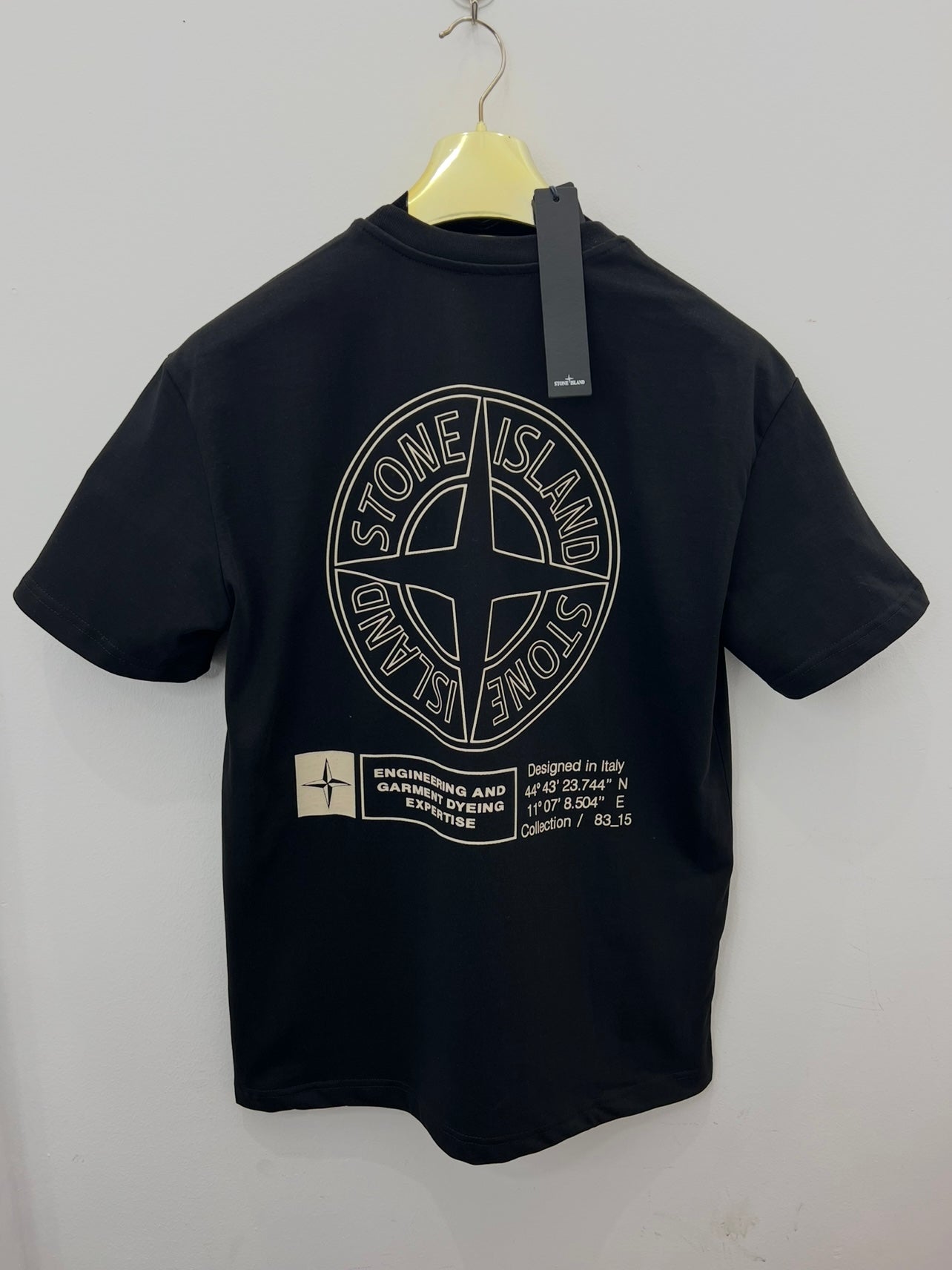 T-Shirt 3A Μαύρο Stone Island MAP