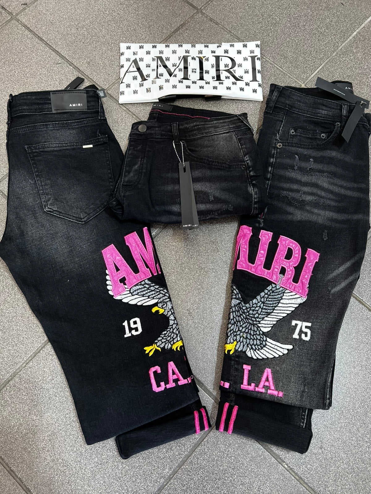 Jean Παντελόνι Amiri L.A Black Eagle