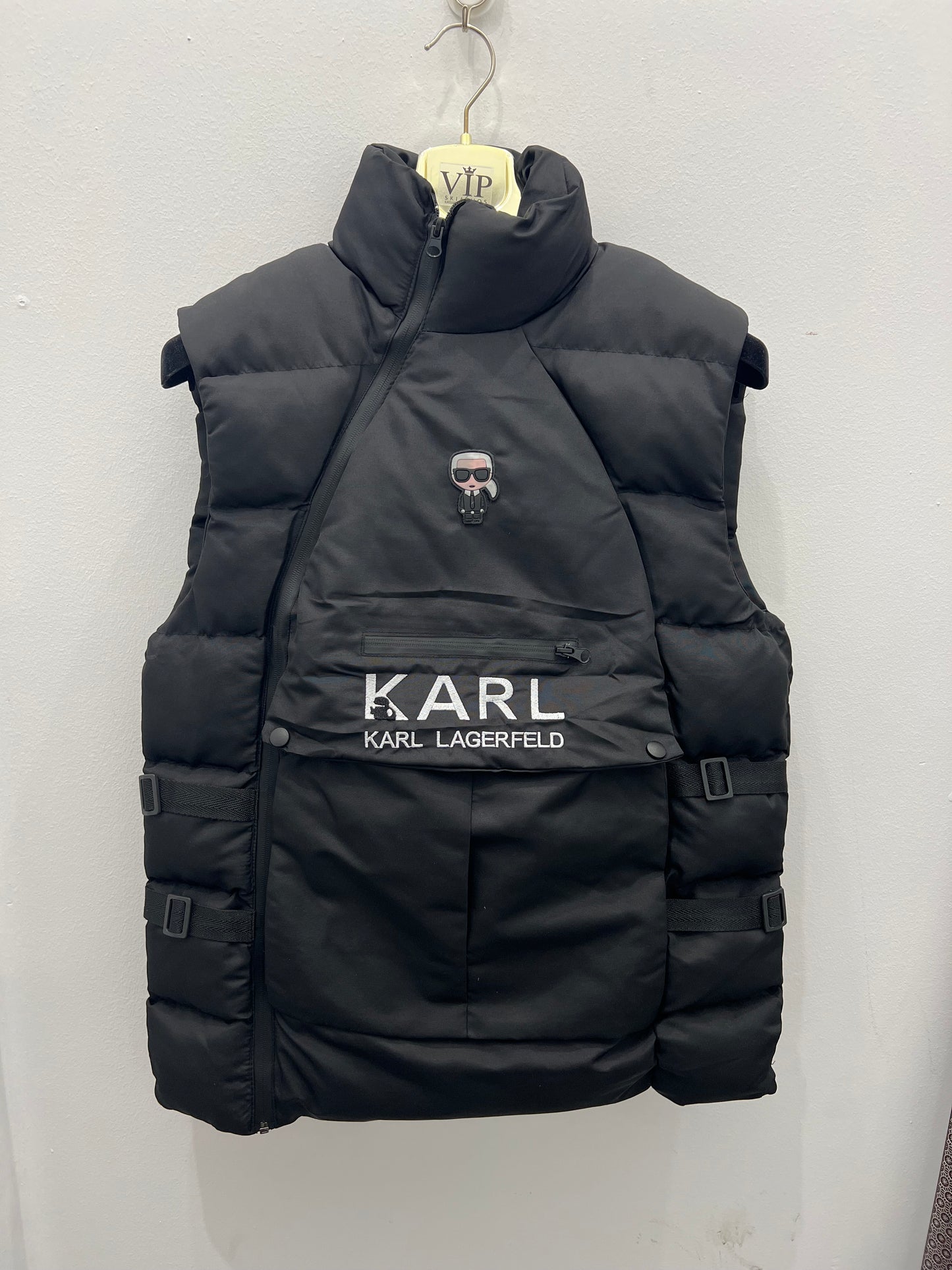 Vest Γιλέκο Karl Lagerlfeld Αμάνικο Μαύρο