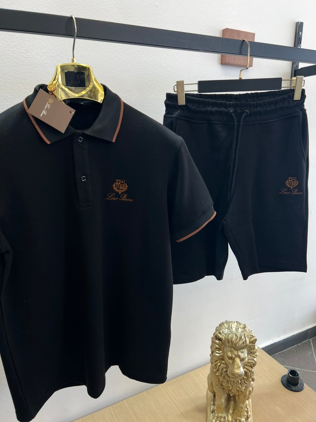Summer Σετ 3Α Loro Piana Polo Μαύρο