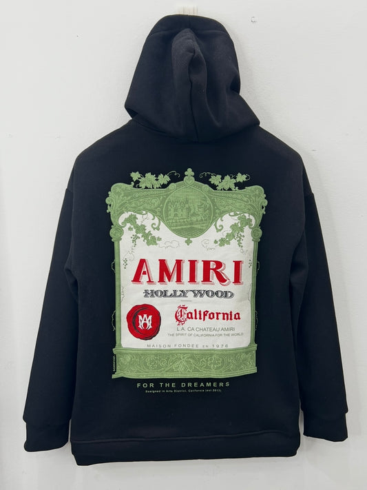3A Hoodie Amiri Μαύρο OverFit