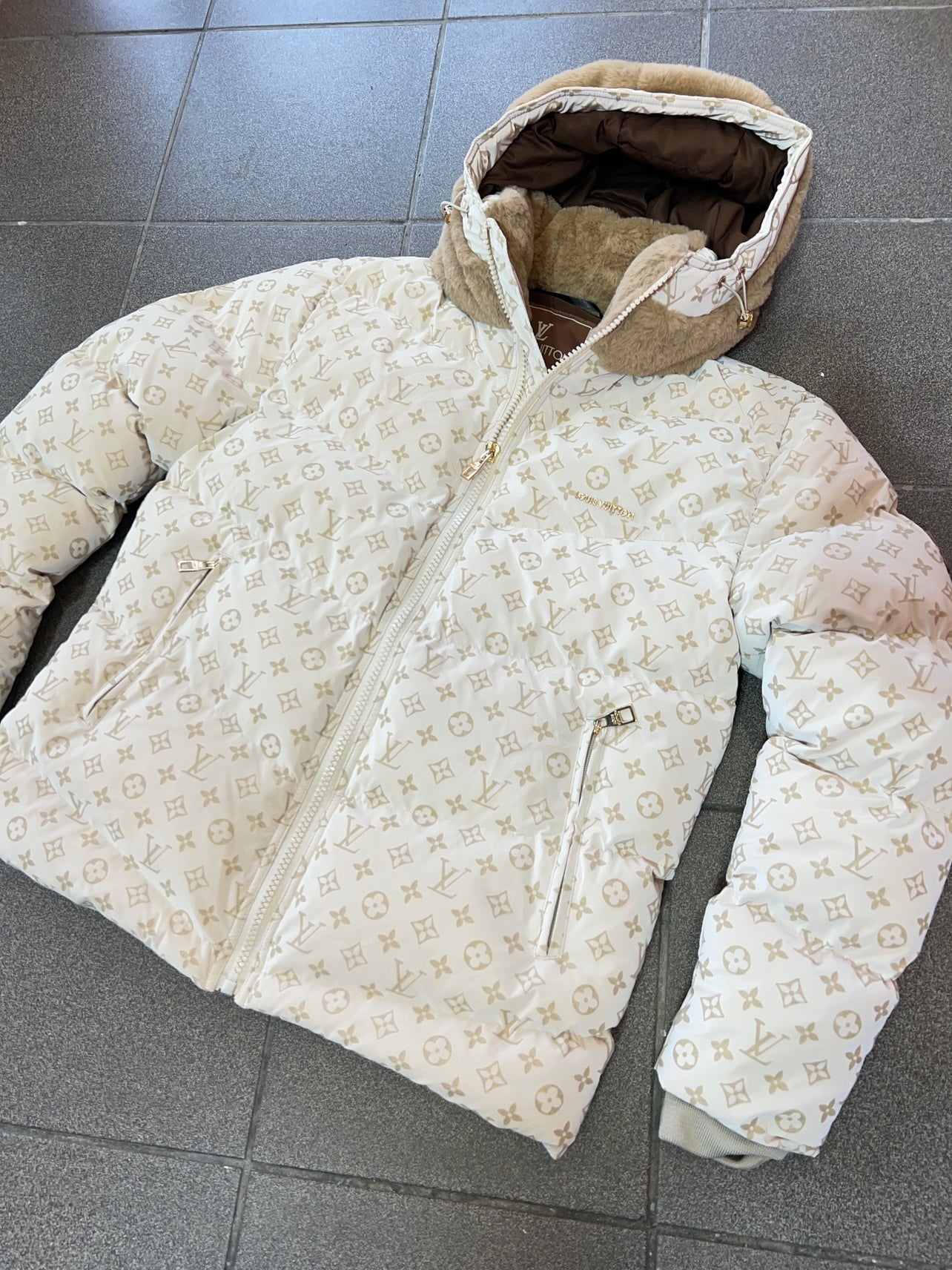 R Jacket Μπέζ Fur LsVn 3APlus