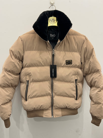 3Α Dolce & Gabbana Μπέζ Jacket Puffer