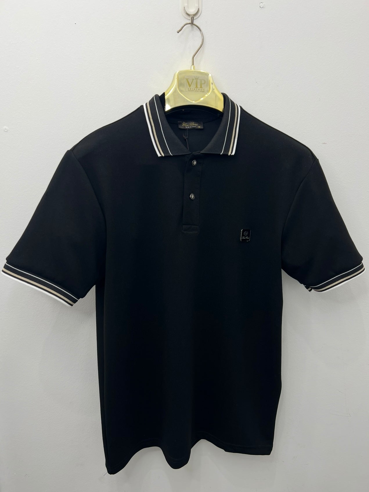 Polo Μπλούζα 3A Loro Piana Μαύρη