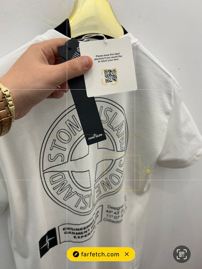 T-Shirt 3A Άσπρο Stone Island MAP
