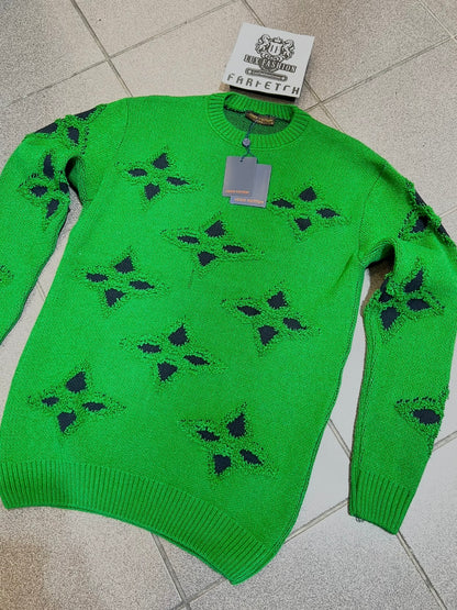 Sweater Πλεκτό Ls.Vn Λαδί Πουλόβερ