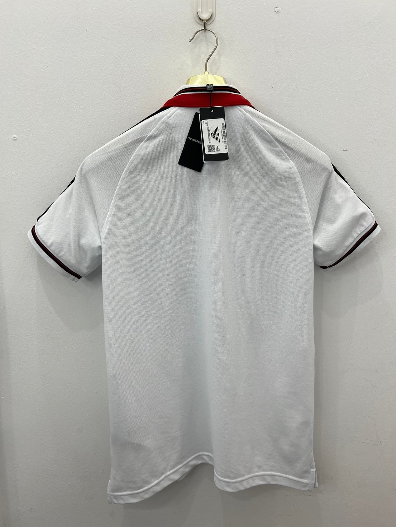 3A Polo Άσπρο EMP Armani Pique