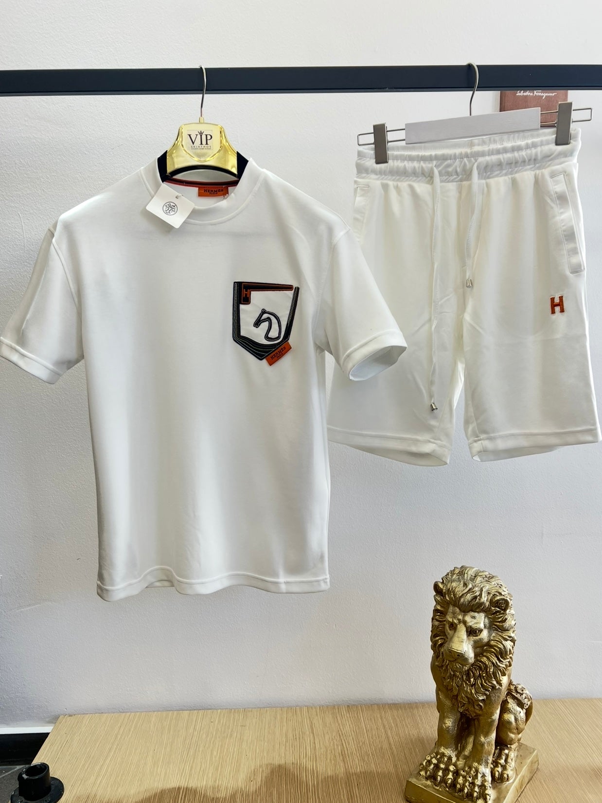 Summer Σετ 3Α Hermes Άσπρο Silk