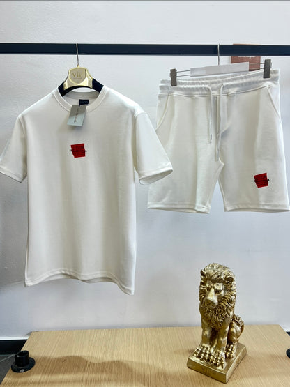 Summer Σετ 3Α Balenciaga Άσπρο/Κόκκινο