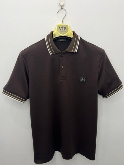 Polo Μπλούζα 3A Loro Piana Καφέ