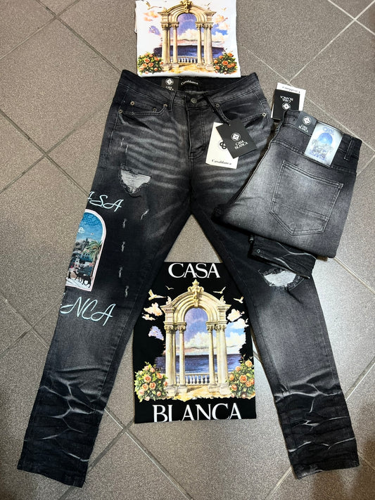 Jean Παντελόνι Casa Blanca Grey  Denim