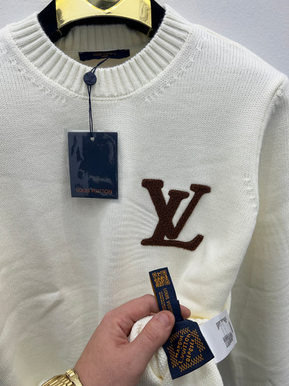 Sweater Πλεκτό LvN Λευκό 3Α