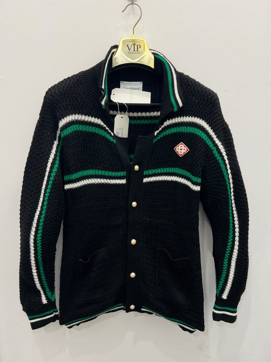 Sweater Ζακέτα Casa Blanca Πλεκτή Μαύρη 3Α