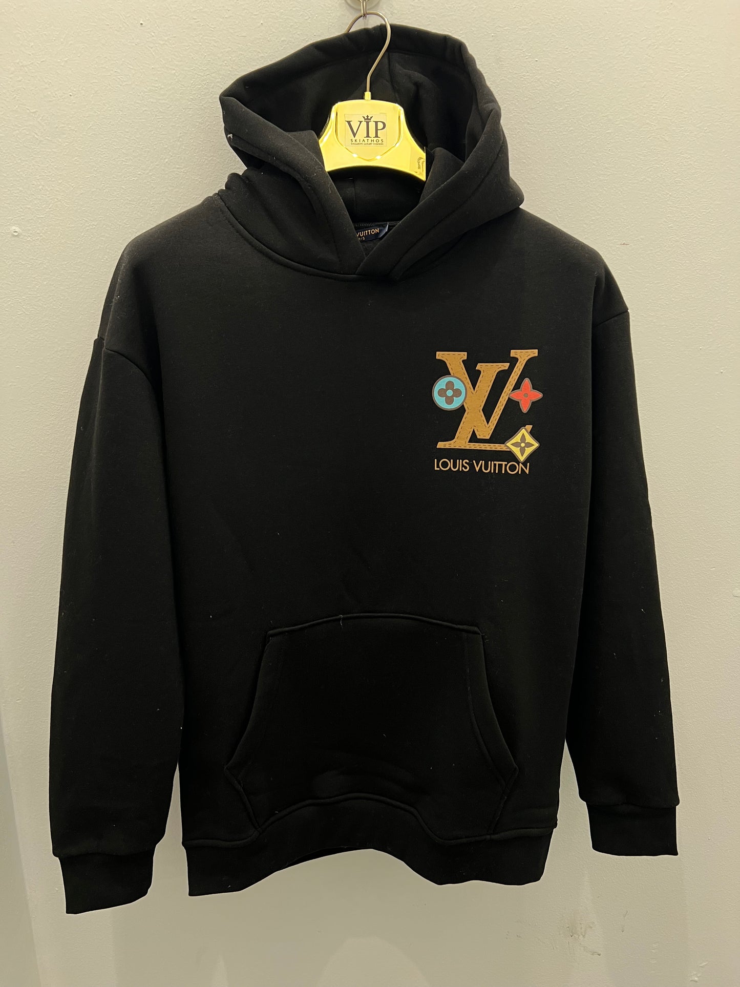Hoodie Μαύρο L/V OverSize Φούτερ
