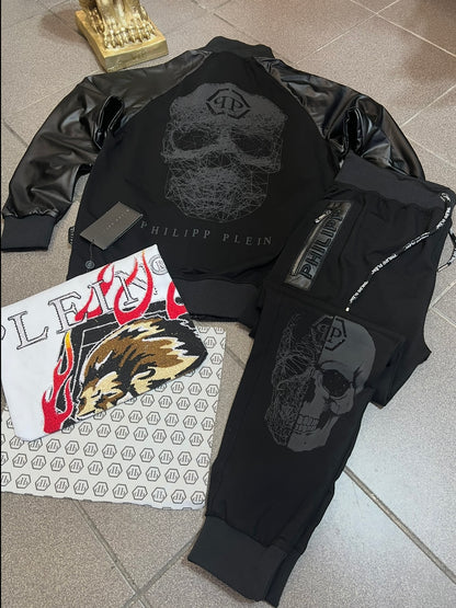 Outfit 3Α Μαύρο Philip Plein Skull Rhinestone