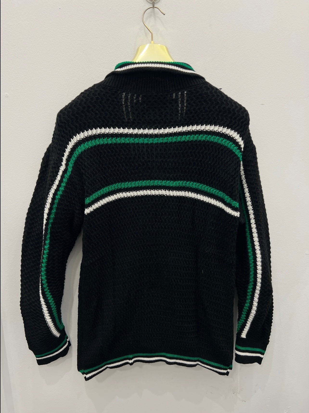 Sweater Ζακέτα Casa Blanca Πλεκτή Μαύρη 3Α