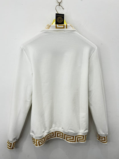 3A Polo Versace Longsleeve Λευκό