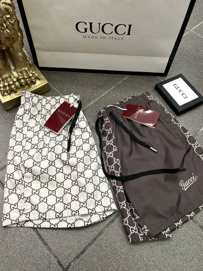 Gucci Μαγιό Brown/Cream Swimwear