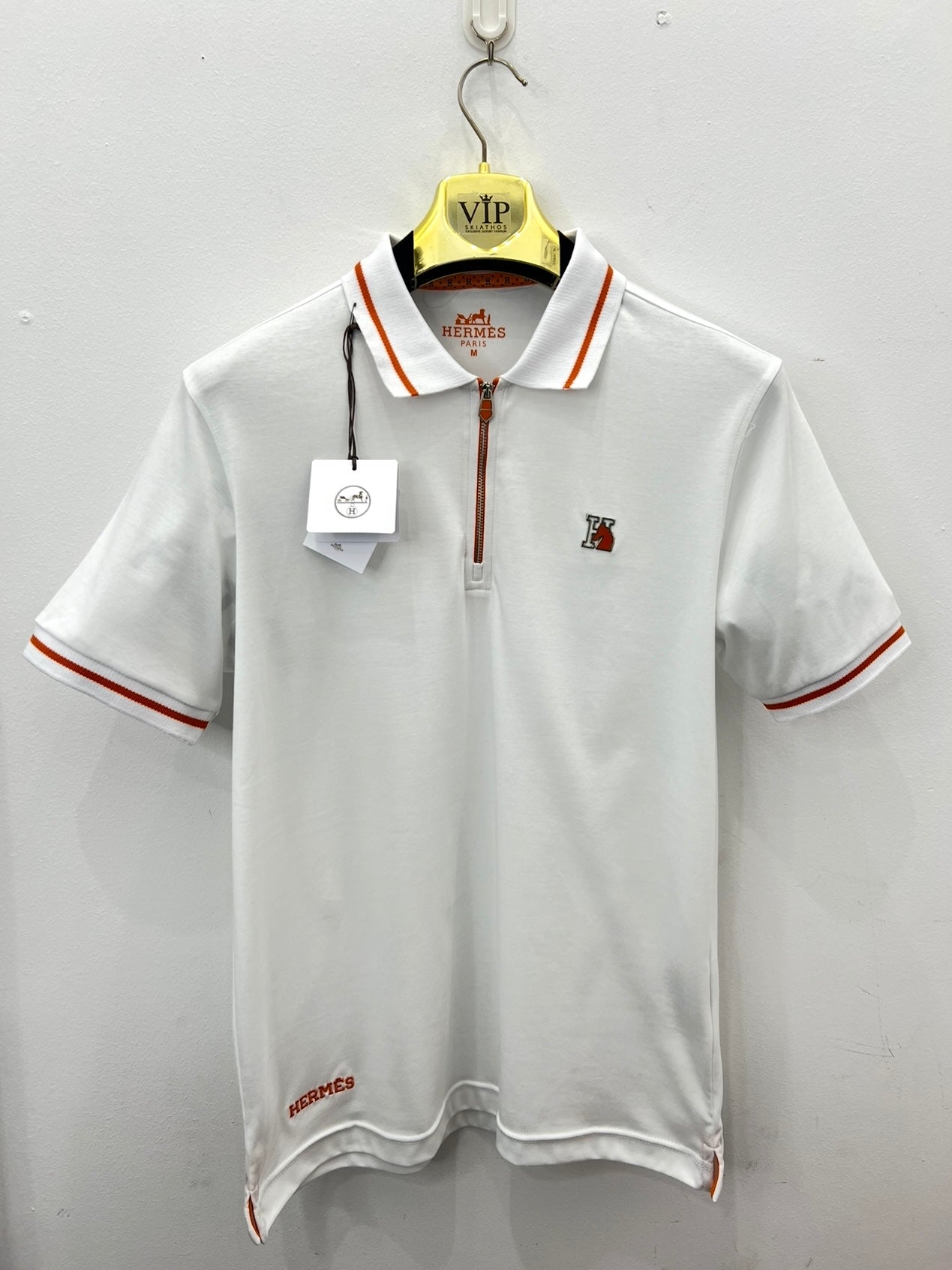 3A Polo Λευκό Hermes R Lycra