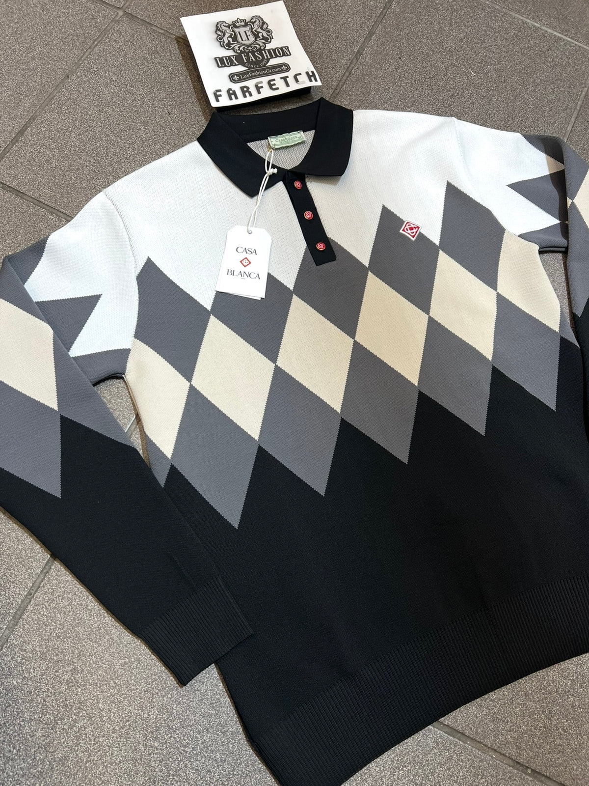3A Sweater Casa Blanca Polo Tricolour