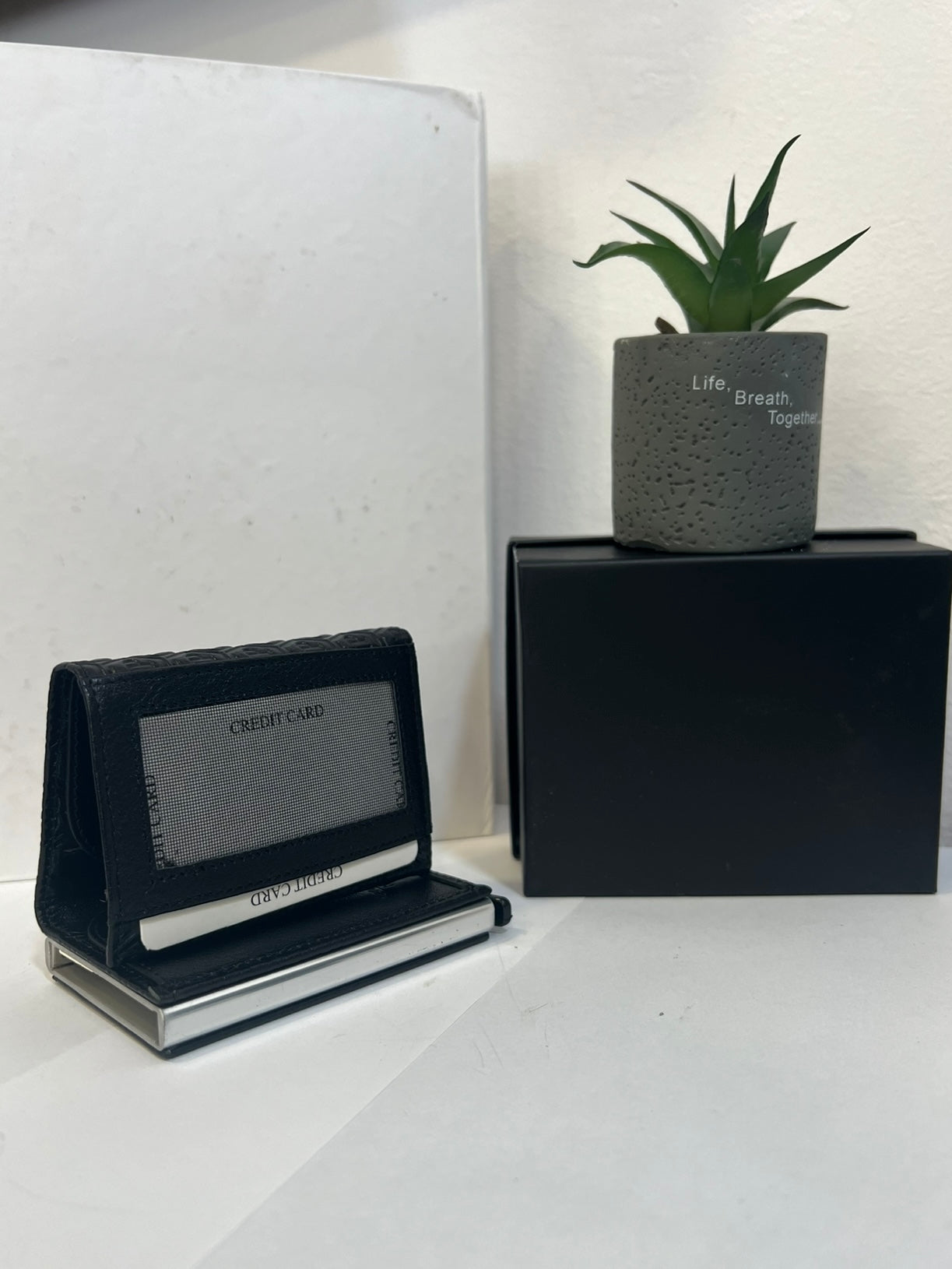Philip Plein Black Card Holder/Wallet